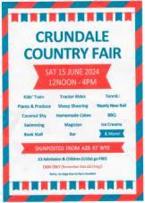 Crundale Country Fair poster 15th June 2024