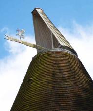 Oast house cowl and weathervane