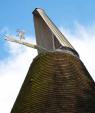 Image: The cowl at the top of the roundel oast house at Coldharbour, Wye 